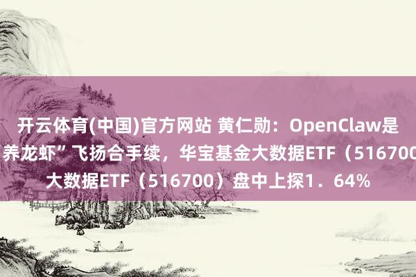开云体育(中国)官方网站 黄仁勋：OpenClaw是下一个ChatGPT！“养龙虾”飞扬合手续，华宝基金大数据ETF（516700）盘中上探1．64%