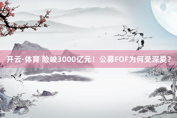 开云·体育 险峻3000亿元！公募FOF为何受深爱？